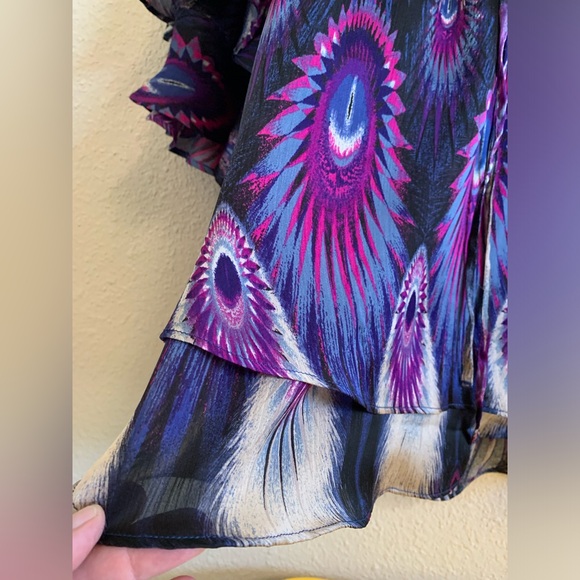 Y2K Flowy Bohemian Mini Dress 🌴 - Picture 6 of 7